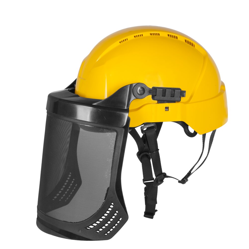 ATRA S30 - Protector facial de malla unido al casco.