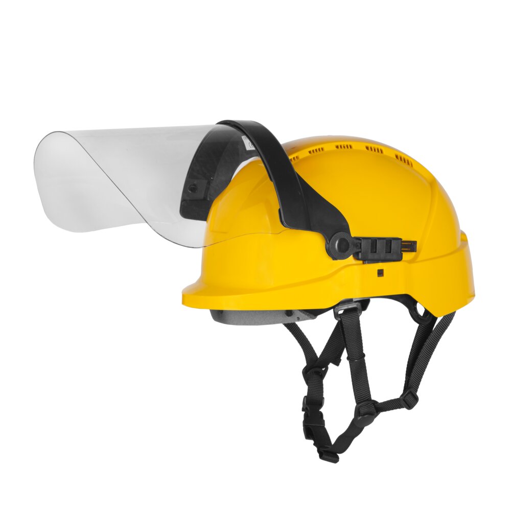 ATRA S10 - Protector facial básico de policarbonato unido al casco.