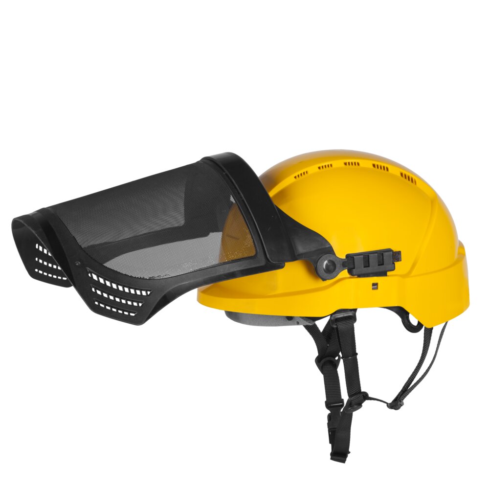 ATRA S30 - Protector facial de malla unido al casco.