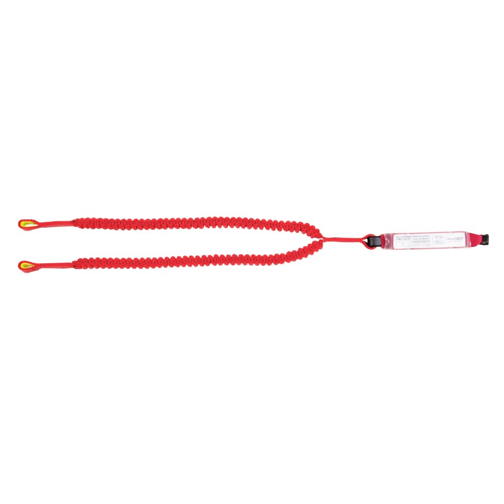 ABM/2LE111 - Amortiguador de seguridad con cuerda elástica doble y mosquetones