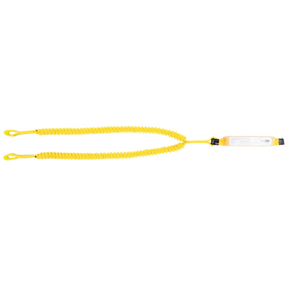 ABM/2LE111 - Amortiguador de seguridad con cuerda elástica doble y mosquetones